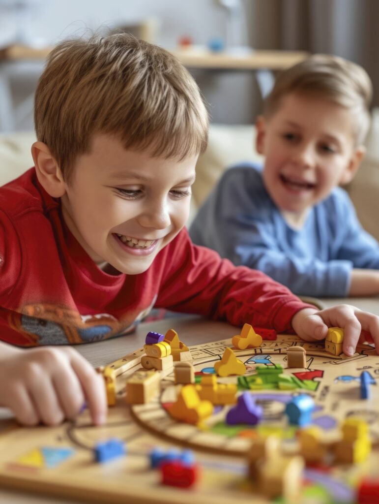 Young Children With Autism Playing Together